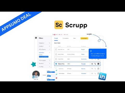 Scrupp Review and Demo: Create Email Lists from Sales Navigator and Export Leads via LinkedIn