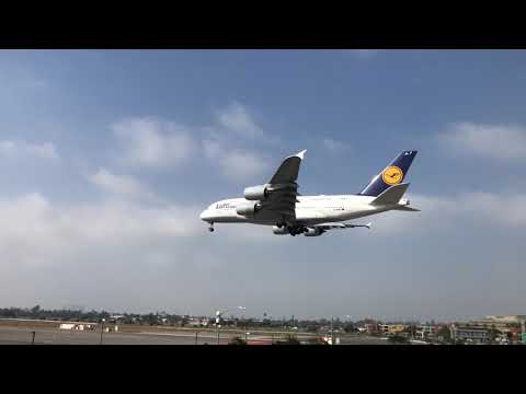 Lufthansa Airbus 380 reg. D-AIMA, LH 456, FRA-LAX, 29 October 2017