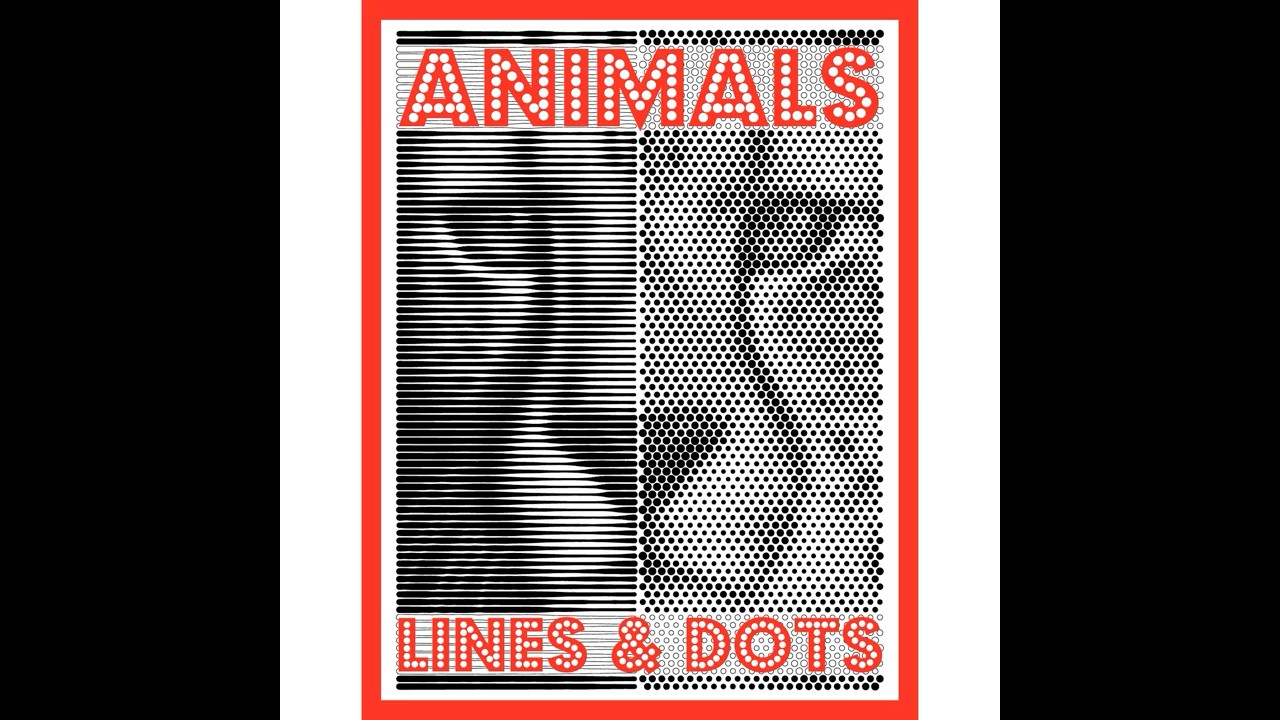 LINES & DOTS: Animals One Color Coloring Book