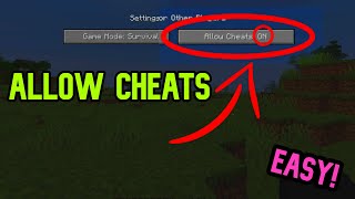 How To Allow Cheats AFTER You Create a World in Minecraft (Java)