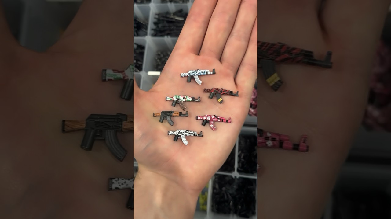Custom LEGO Printed AK Weapons and Accessories for army SWAT Minifigures!