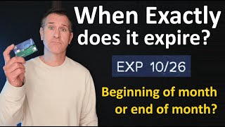 Does a Credit Card Expire at Beginning or End of Month ?? (What is a credit card