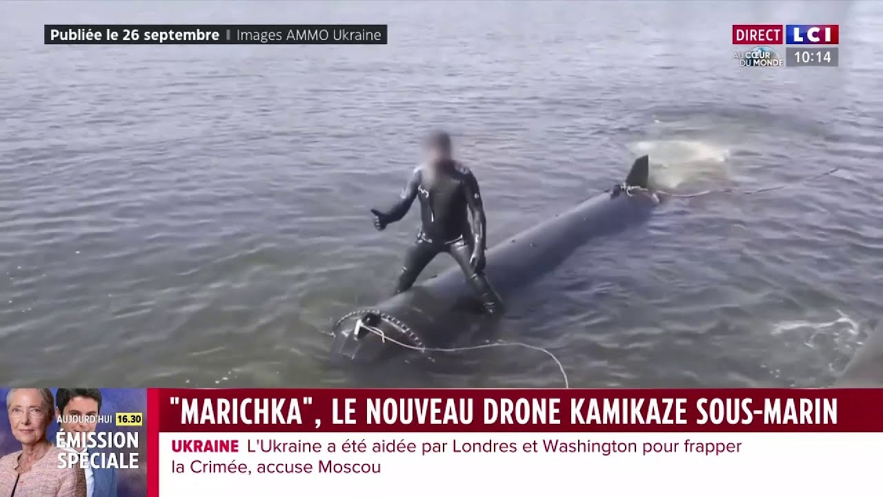 De quoi effrayer la Russie ? L'Ukraine présente "Marichka", son nouveau drone kamikaze sous-marin