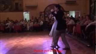 LUCILA BARDACH y MARCELO LAVERGATA bailando el tango UN COPETIN en el SALON CANNING