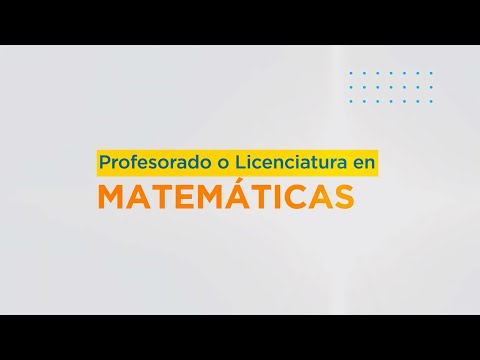 Licenciatura en Educación con Especialidad en Matemática