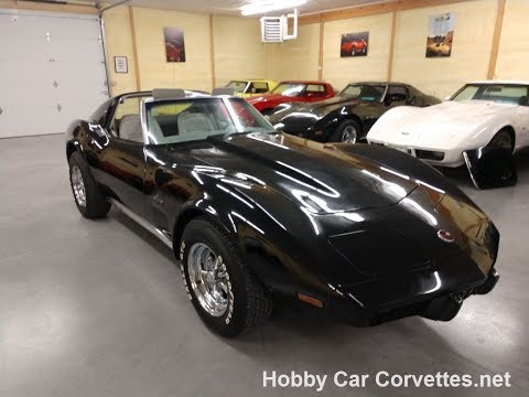 1976 Black Corvette Smoke Gray Int For Sale Video