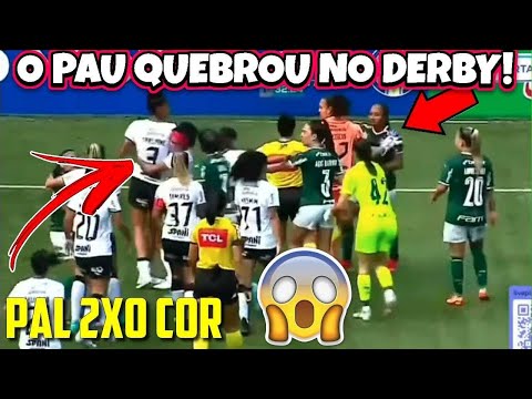 CONFUSÃO NA PARTIDA ENTRE PALMEIRAS X CORINTHIANS FEMININO!!