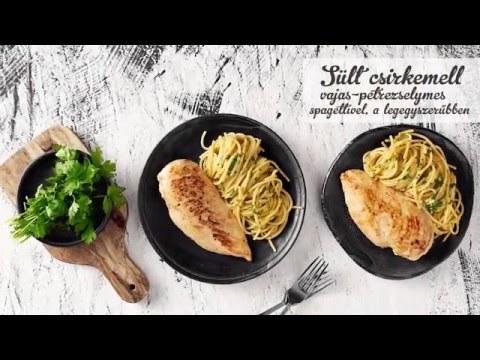 Széll Tamás - Sült csirkemell vajas-petrezselymes spagettivel, a legegyszerűbben