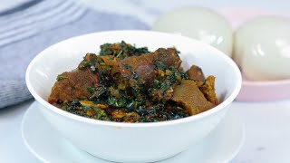 RESTAURANT QUALITY VEGETABLE SOUP USING 3 DIFFERENT VEGETABLES-HOW TO COOK NIGERIAN SOUP