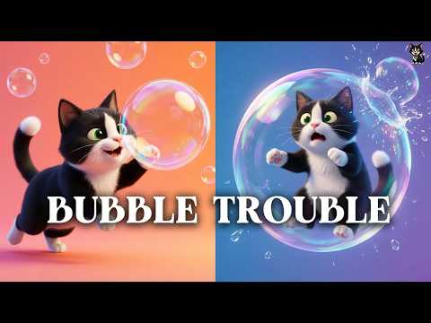 Bubble Trouble 🫧 | Loki vs The Giant Bubble (Funny Cat Animation)