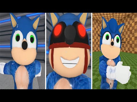 OLD SONIC vs OLD SONIC EXE vs FEMALE SONICA NPC TEST JUMPSCARE ~ NEW PIGGY SONIC UPDATE