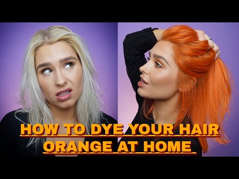 HOW TO DYE YOUR HAIR ORANGE AT HOME | helle.beauty