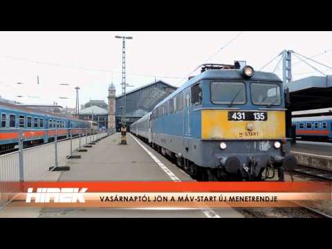 Vasárnaptól jön a MÁV-START új menetrendje