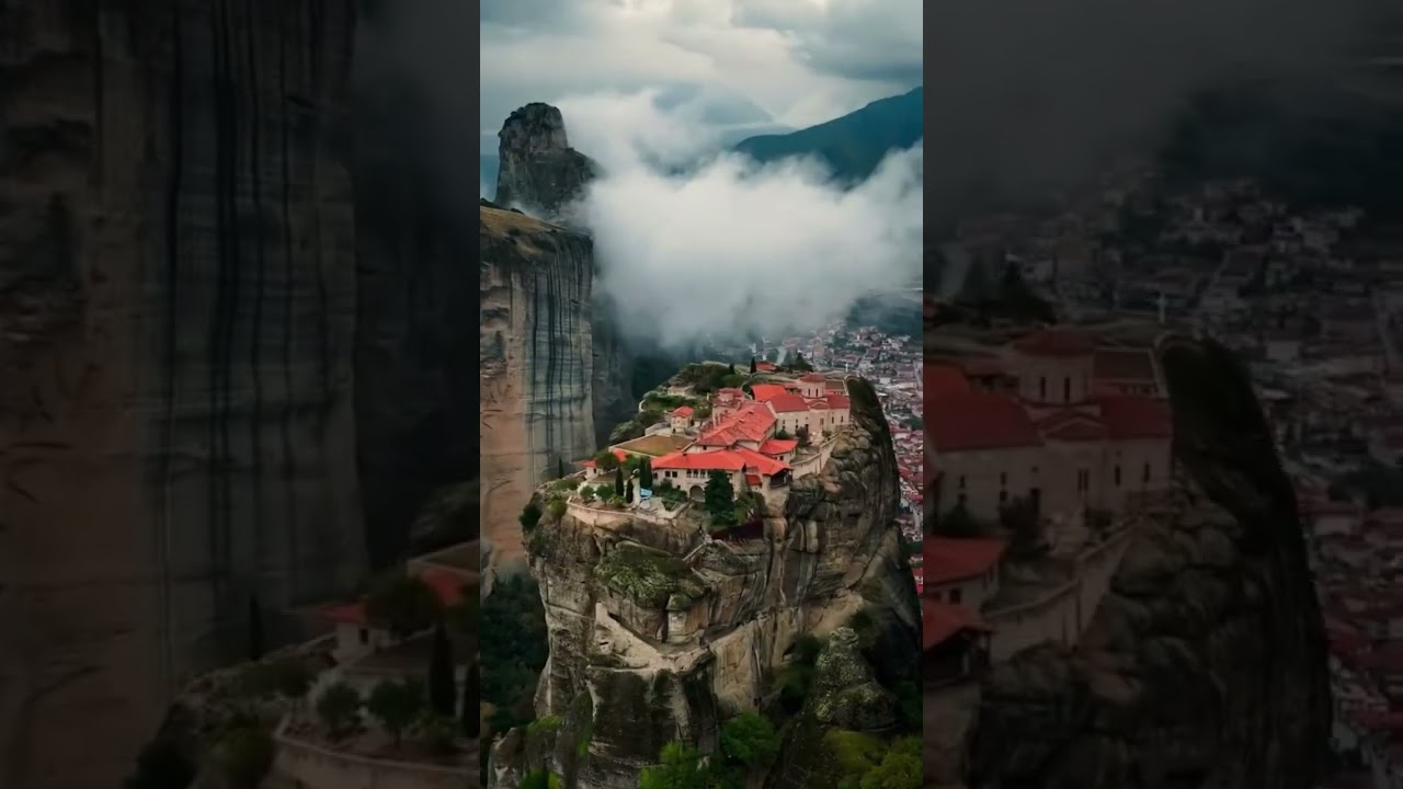 ギリシャに、まるで空に浮かんでいるような場所があるのを知っていますか？☁️#絶景 #ギリシャ旅行 #ご褒美旅行 #観光 #gw旅行