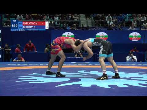 Qual. FS - 74 kg: M. VASILIOGLO (ROU) v. S. DEMIRTAS (TUR)