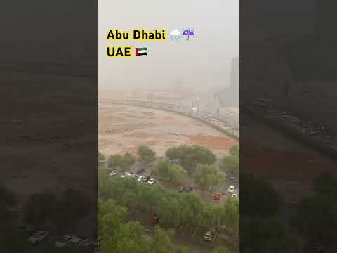 Abu Dhabi in the Rain 🇦🇪⛈️ #uae #abudhabi #travel #visitabudhabi #uaetourism #arabiantravel