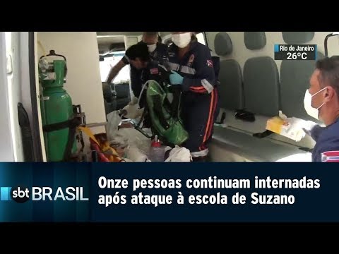 Onze pessoas continuam internadas após ataque à escola de Suzano | SBT Brasil (13/03/19)