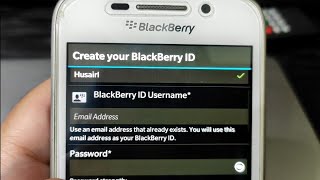[eng] Create BlackBerry ID, BlackBerry Q10 2021
