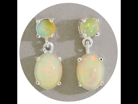 Cercei Argint 925 Opal Natural - Simplitate si Eleganta Naturala