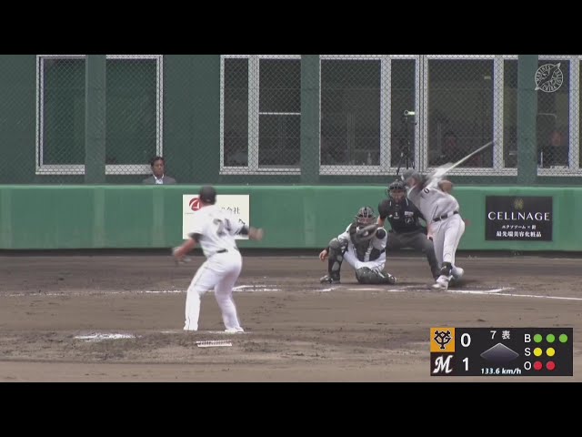 【ファーム】マリーンズ・東妻勇輔 安定した投球で1イニングを無失点に抑える好リリーフ!! 2025年5月27日 千葉ロッテマリーンズ 対 読売ジャイアンツ