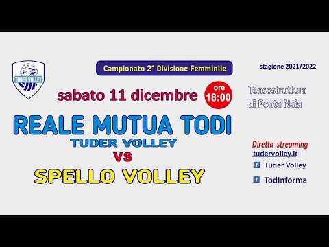 Seconda divisione Femminile girone C - REALE MUTUA TODI TUDER VOLLEY vs SPELLO VOLLEY
