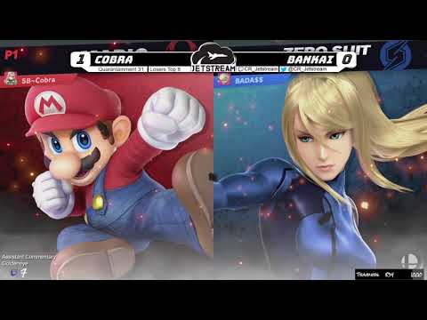 Quarantainment 31 Losers Top 8 - Cobra (Mario) Vs. Bankai (ZSS, PKM Trainer) Smash Ultimate - SSBU