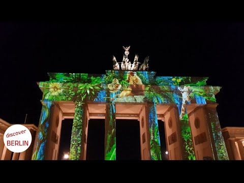 [4K] Berlin Walking Tour 2020 - Festival of Lights - City Center