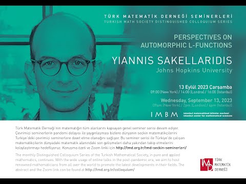 Yiannis Sakellaridis - Perspectives on Automorphic L-Functions