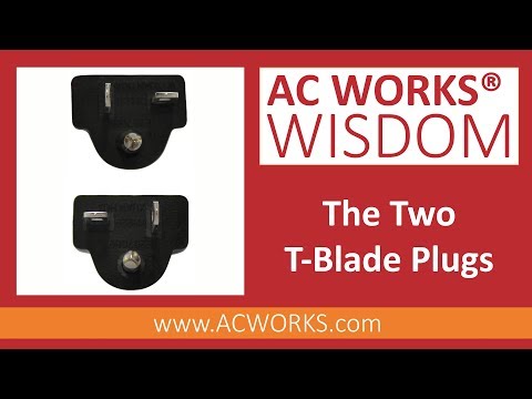 AC WORKS®: The Two T-Blade Plugs