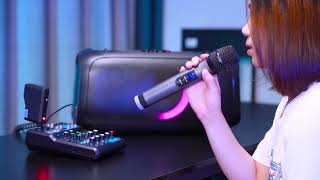 Video thumbnail for [Tutorial] How to Use FIFINE K025 Wireless Microphone With Audio Interface, Mixer for Live, Karaoke by FIFINE