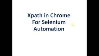 How to Find Xpath In Chrome for selenium automation scripts