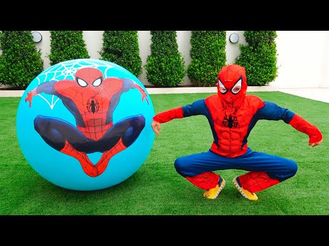 Vlad rolls egg surprise with toys and help his friends