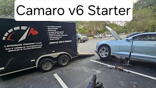 16-24 Chevy Camaro V6 starter replacement guide