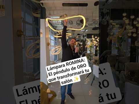 Vídeo de Lámpara de Techo Dorado Brillo Romina Schuller