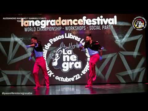 ALESSANDRO Y GABRIELE - 7º PUESTO dúo masculino XI Mundial de Pasos Libres La Negra Salsa 2022
