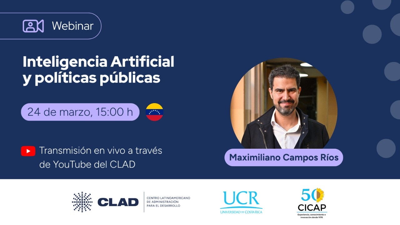 Webinar Internacional: "Inteligencia Artificial y políticas públicas""