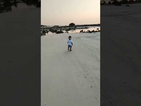 Ayshu mole Lakshadweep kalpeni north tip beach walking #song #love #baby #cutebaby #malayalam