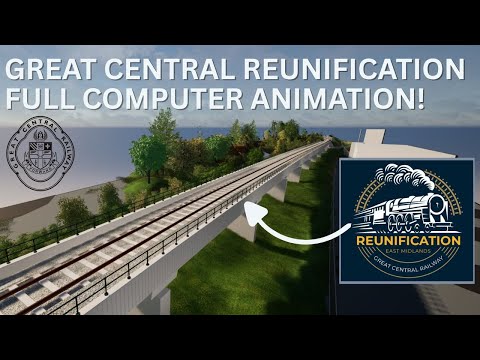 Great Central Reunification project, full computer animation of completed scheme