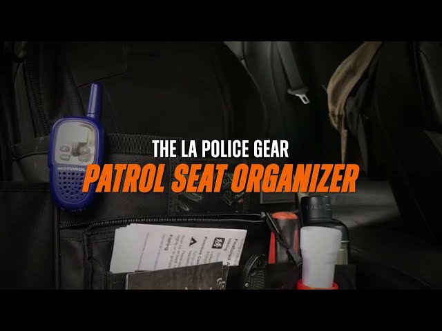 La Police Gear Patrol Car/Truck Seat Organizer | Black | Polyester