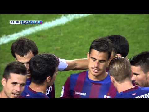 Gol de Arruabarrena (0-1) en el Málaga CF - SD Eibar - HD