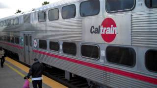 preview picture of video 'Northbound Caltrain 919 at San Carlos Station , 1-23-2010 , 2 45pm'