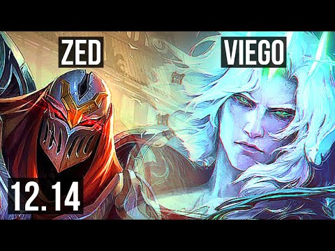 ZED vs VIEGO (JNG) | Rank 3 Zed, 6/0/2, Dominating | TR Challenger | 12.14