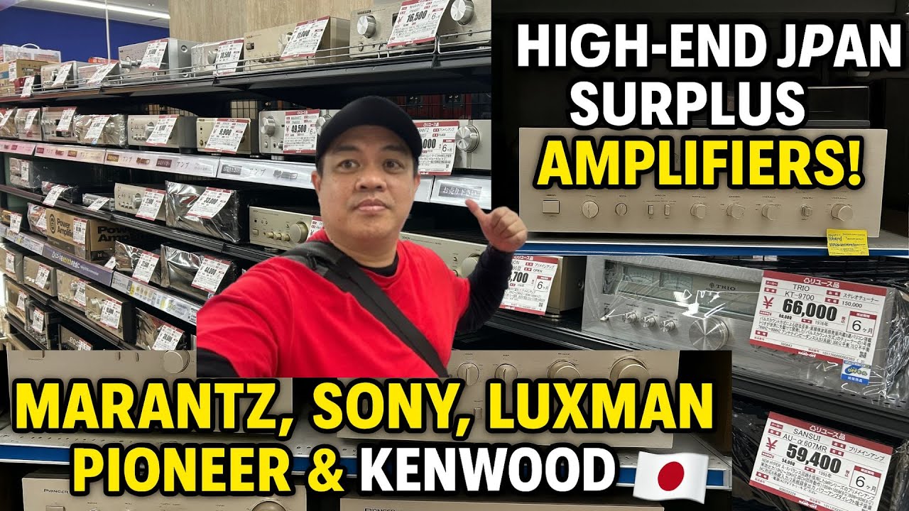 High-End Japan Surplus Amplifiers! 🔊🎵 Marantz, Sony, Luxman, Pioneer & Kenwood at Hardoff Chiba 🇯🇵