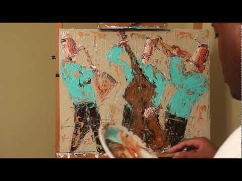 Acrylic Painting Techniques: Jazz Musicians Painted with A Palette Knife