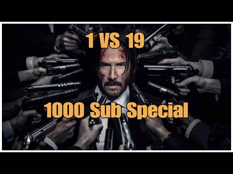 1 VS 19 1000 SUB SPECIAL! JOHN WICK (burst pistol, specter)