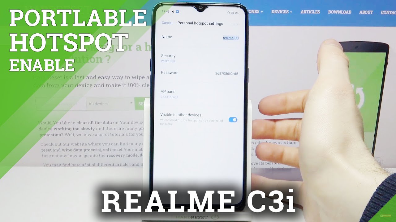How to Activate Portable Hotspot in REALME C3i – Create Network Access Point