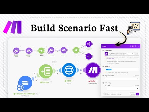 How to CREATE a Scenario in Make.com (Simple Workflow Steps)