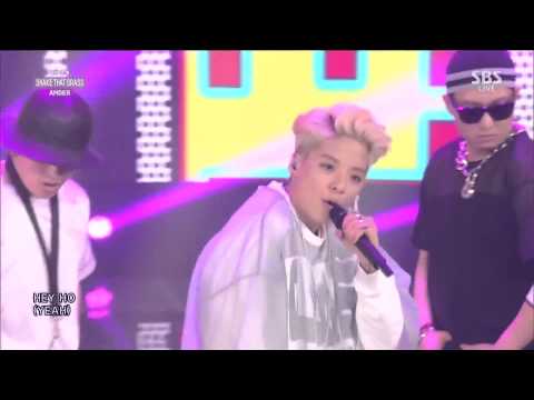 Live HD | 150301 AMBER (fx)) - SHAKE THAT BRASS (Feat. Luna Of f(x)) @ SBS Inkigayo