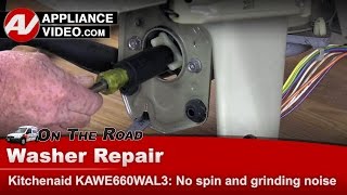 Kitchenaid Washer Repair - Grinding Noise and Will Not Agitate or Spin - Motor Coupling
