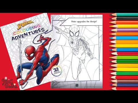 Spiderman Colouring Adventures Coloring Book - Spiderman Coloring page video